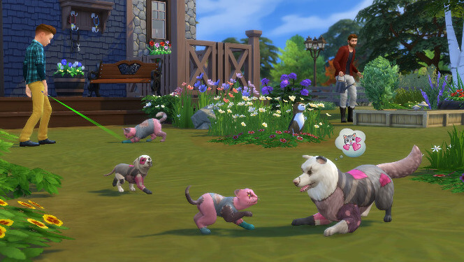 the sims 4 cats and dogs flats recolored
